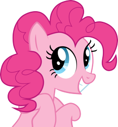 Size: 2798x3000 | Tagged: safe, artist:valadrem, imported from derpibooru, pinkie pie, earth pony, pony, a friend in deed, season 2, .svg available, female, mare, simple background, smile song, smiling, transparent background, vector