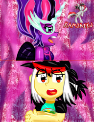 Size: 3000x3900 | Tagged: safe, artist:kamikiku, imported from derpibooru, sci-twi, twilight sparkle, oc, equestria girls, legend of everfree, 1000 hours in ms paint, midnight sparkle