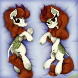 Size: 4000x4000 | Tagged: safe, artist:ser-p, imported from derpibooru, autumn blaze, kirin, absurd resolution, body pillow, body pillow design, solo