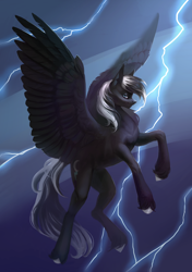 Size: 2400x3400 | Tagged: safe, artist:inarimayer, imported from derpibooru, oc, oc only, pegasus, pony, solo