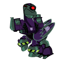 Size: 1400x1200 | Tagged: safe, artist:galeemlightseraphim, imported from derpibooru, pony, robot, robot pony, decepticon, lugnut, ponified, raised hoof, simple background, solo, transformers, transformers animated, transparent background