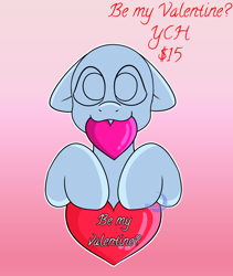 Size: 1384x1639 | Tagged: safe, artist:bluemoon, imported from derpibooru, oc, pony, commission, hearts and hooves day, holiday, solo, valentine's day, ych example, ych sketch, your character here