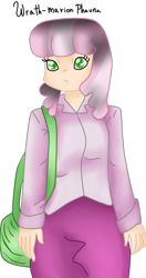 Size: 500x950 | Tagged: safe, artist:wrath-marionphauna, imported from derpibooru, cheerilee, human, clothes, female, humanized, purse, simple background, solo, transparent background