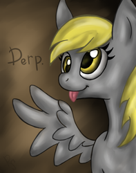 Size: 1500x1900 | Tagged: safe, artist:rainbowspine, imported from derpibooru, derpy hooves, solo, spread wings, tongue out, wings