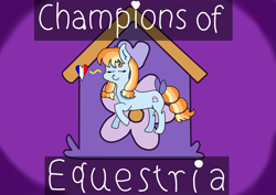 Size: 7016x4961 | Tagged: safe, imported from derpibooru, oc, oc only, oc:aurelia, earth pony, pony, champions of equestria, chibi, coe, cute, discord (program), earth pony oc, french, mascot