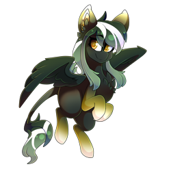 Size: 2000x2000 | Tagged: safe, artist:star-theft, imported from derpibooru, oc, oc only, pegasus, pony, big ears, chest fluff, female, gradient hooves, leonine tail, mare, simple background, smiling, solo, spread wings, tail, transparent background, wings