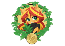 Size: 850x600 | Tagged: safe, artist:howxu, imported from derpibooru, part of a set, sunset shimmer, anthro, equestria girls, cute, shimmerbetes, simple background, solo, transparent background