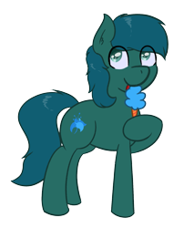 Size: 1445x1785 | Tagged: safe, artist:eyeburn, imported from derpibooru, oc, oc only, oc:poison trail, earth pony, pony, derpibooru community collaboration, 2022 community collab, cotton candy, simple background, solo, tongue out, transparent background