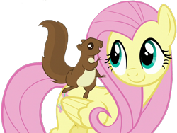 Size: 1270x954 | Tagged: safe, artist:twilyisbestpone, edit, edited screencap, imported from derpibooru, screencap, fluttershy, pegasus, pony, squirrel, season 5, the hooffields and mccolts, background removed, simple background, transparent background