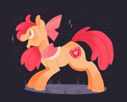 Size: 2048x1638 | Tagged: safe, artist:pastacrylic, imported from derpibooru, apple bloom, earth pony, pony, the last problem, bow, female, lineless, mare, older, solo, sparkles