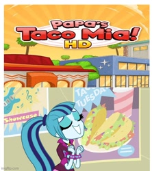 Size: 500x562 | Tagged: safe, imported from derpibooru, sonata dusk, equestria girls, rainbow rocks, flipline studios, food, papa louie's franchise, papa's taco mia, taco