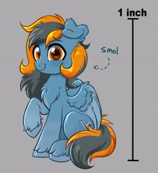 Size: 2618x2869 | Tagged: safe, artist:confetticakez, oc, oc only, pegasus, pony, chest fluff, micro, raised hoof, simple background, sitting, smiling