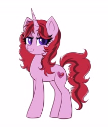 Size: 3470x4096 | Tagged: safe, artist:confetticakez, oc, oc only, pony, unicorn, simple background, smiling, white background