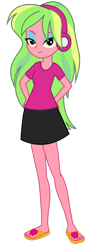 Size: 368x1008 | Tagged: source needed, safe, artist:razethebeast, edit, imported from derpibooru, lemon zest, equestria girls, editor needed, feet, flip-flops, headphones, sandals, simple background, solo, transparent background, vector