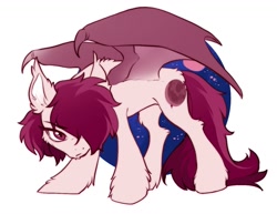 Size: 1163x899 | Tagged: artist needed, safe, imported from derpibooru, oc, oc only, oc:crimm harmony, bat pony, pony, solo