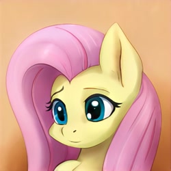 Size: 1024x1024 | Tagged: safe, imported from derpibooru, pegasus, pony, ai content, ai generated, bust, cute, generator:thisponydoesnotexist, gradient background, not fluttershy, portrait, solo