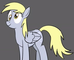 Size: 1910x1550 | Tagged: safe, artist:nonameorous, imported from derpibooru, derpy hooves, pegasus, pony, female, folded wings, gray background, mare, simple background, solo, wings