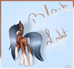 Size: 2545x2357 | Tagged: safe, artist:maneblue, imported from derpibooru, oc, oc only, earth pony, pony, coat markings, earth pony oc, raised hoof, socks (coat markings), solo