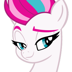 Size: 1041x1041 | Tagged: safe, alternate version, artist:cheezedoodle96, imported from derpibooru, zipp storm, pegasus, pony, .svg available, bust, female, g5, looking at you, mare, my little pony: a new generation, portrait, raised eyebrow, simple background, smiling, solo, transparent background, vector, vector trace