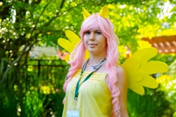 Size: 2448x1622 | Tagged: safe, artist:brawny buck, imported from derpibooru, fluttershy, human, clothes, cosplay, costume, everfree northwest, everfree northwest 2015, irl, irl human, photo, solo