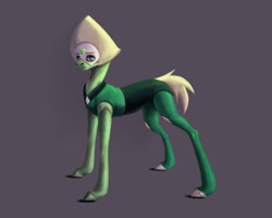 Size: 2100x1680 | Tagged: safe, artist:inarimayer, imported from derpibooru, earth pony, pony, female, mare, peridot (steven universe), ponified, simple background, solo, steven universe