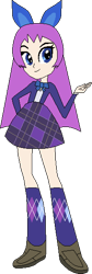 Size: 195x580 | Tagged: safe, artist:mega-poneo, imported from derpibooru, human, equestria girls, bow, bowtie, clothes, equestria girls style, female, jewelpet, luea, shirt, simple background, skirt, solo, style emulation, transparent background