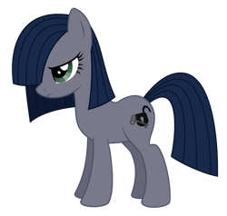 Size: 1280x1221 | Tagged: safe, artist:reitanna-seishin, imported from derpibooru, oc, oc only, oc:minkie pie, earth pony, pony, alternate cutie mark, alternate design, female, mare, obsidian pie, scar, simple background, solo, transparent background