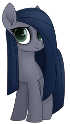 Size: 2070x3645 | Tagged: safe, artist:tuzz-arts, imported from derpibooru, oc, oc only, oc:minkie pie, earth pony, pony, bags under eyes, female, mare, movie accurate, obsidian pie, simple background, smiling, solo, transparent background