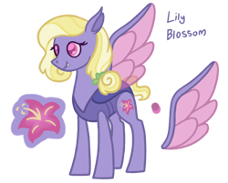 Size: 1280x1030 | Tagged: safe, artist:computerstickman, imported from derpibooru, oc, oc:lily blossom, changepony, hybrid, female, simple background, solo, transparent background