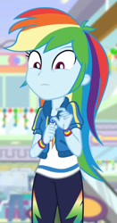 Size: 876x1675 | Tagged: safe, imported from derpibooru, screencap, rainbow dash, equestria girls, equestria girls series, holidays unwrapped, spoiler:eqg series (season 2), cropped, dashing through the mall, solo