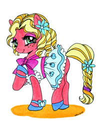 Size: 500x626 | Tagged: safe, artist:nambnb, imported from derpibooru, big macintosh, earth pony, pony, female, mare, orchard blossom, rule 63, solo
