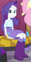 Size: 642x1287 | Tagged: safe, imported from derpibooru, screencap, fluttershy, rarity, equestria girls, equestria girls (movie), cropped, solo focus