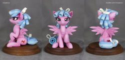 Size: 3133x1510 | Tagged: safe, artist:h1ppezz, imported from derpibooru, cozy glow, pegasus, pony, figurine, irl, photo, solo