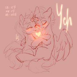 Size: 1600x1602 | Tagged: safe, artist:ls_skylight, imported from derpibooru, oc, alicorn, earth pony, pegasus, pony, unicorn, commission, hug, hugging a pony, love, male, stallion, ych example, ych sketch, your character here