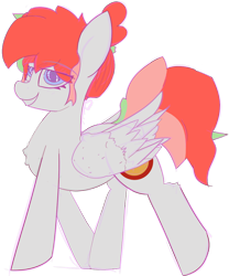 Size: 1000x1200 | Tagged: safe, artist:coffeeponee, imported from derpibooru, oc, oc only, oc:coffea flower, pegasus, pony, derpibooru community collaboration, 2022 community collab, female, mare, simple background, solo, transparent background