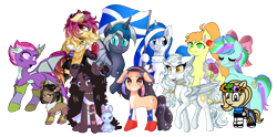 Size: 4238x2095 | Tagged: safe, artist:arwencuack, artist:icicle-wicicle-1517, artist:jadeharmony, artist:metaruscarlet, artist:northernlightsone, artist:panimeko, artist:stainedglasslighthea, imported from derpibooru, oc, oc only, oc:apple needle, oc:aurelia, oc:balmoral, oc:coral glitter, oc:cornflower meadow, oc:elizabat stormfeather, oc:ember, oc:enabts, oc:isla sun, oc:sunrise skies, oc:violetta, alicorn, bat pony, bat pony alicorn, deer, dracony, dragon, earth pony, hybrid, pegasus, pony, rabbit, reindeer, unicorn, derpibooru community collaboration, 2022 community collab, alicorn oc, animal, antlers, bat pony oc, bat wings, bedroom eyes, bipedal, bisexual pride flag, blushing, boots, bow, butt, chest fluff, chibi, chile, choker, clothes, collaboration, colored, commission, confused, cute, deer oc, dress, ear piercing, earring, estonia, eye clipping through hair, eyebrows, eyebrows visible through hair, eyes closed, eyeshadow, female, fingerless gloves, flag, floral head wreath, flower, freckles, full body, gay pride flag, gloves, glowing, glowing horn, grin, hair bow, high res, horn, interspecies offspring, jacket, jewelry, kilt, levitation, magic, makeup, mare, markings, multicolored hair, multicolored mane, multicolored tail, necklace, offspring, open mouth, parent:spike, parent:twilight sparkle, parents:twispike, piercing, plot, plushie, ponified oc, pride, pride flag, raised hoof, raised leg, rose, scared, scotland, shoes, shorts, simple background, sitting, size difference, skirt, smiling, socks, standing, stockings, striped socks, sunglasses, sweat, sweatdrop, sweater, tail, tanktop, tattoo, telekinesis, thigh highs, toy, transparent background, unicorn oc, unshorn fetlocks, wall of tags, wings