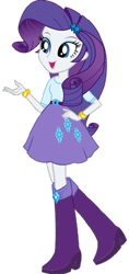 Size: 189x400 | Tagged: safe, artist:rupahrusyaidi, imported from derpibooru, rarity, equestria girls, boots, hand on hip, high heel boots, shoes, simple background, solo, transparent background, vector