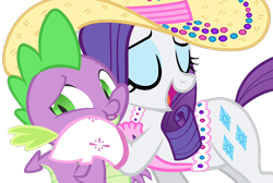 Size: 1074x720 | Tagged: safe, artist:twilyisbestpone, edit, edited screencap, imported from derpibooru, screencap, rarity, spike, dragon, pony, unicorn, season 4, simple ways, background removed, cute, eyes closed, female, hoof on cheek, hug, legs together, male, mare, raribetes, rhinestone rarihick, shipping, simple background, snuggling, sparity, spikelove, squishy cheeks, straight, transparent background