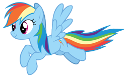 Size: 9327x5643 | Tagged: safe, artist:andoanimalia, imported from derpibooru, rainbow dash, pegasus, female, flying, simple background, transparent background, vector