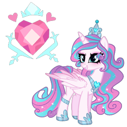 Size: 918x914 | Tagged: safe, artist:gihhbloonde, imported from derpibooru, princess flurry heart, alicorn, pony, female, folded wings, grin, horn, mare, older, older flurry heart, simple background, smiling, solo, transparent background, wings