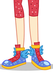 Size: 528x763 | Tagged: safe, artist:limedazzle, imported from derpibooru, indigo zap, equestria girls, caption, clothes, cropped, crystal guardian, female, head out of frame, legs, pictures of legs, shadow, shoes, simple background, solo, text, white background