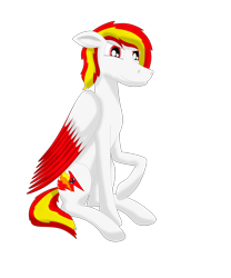 Size: 2500x3000 | Tagged: safe, imported from derpibooru, oc, oc only, oc:fiery lightning, pegasus, pony, derpibooru community collaboration, 2022 community collab, high res, pegasus oc, simple background, smiling, solo, transparent background