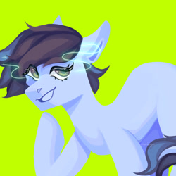 Size: 2048x2048 | Tagged: safe, artist:neonbugzz, imported from derpibooru, oc, oc:velvet, pony, green background, high res, looking at you, male, simple background, solo