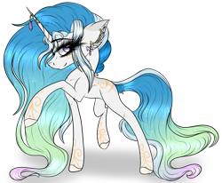 Size: 2896x2389 | Tagged: safe, artist:beamybutt, imported from derpibooru, oc, oc only, pony, unicorn, eyelashes, female, high res, horn, horn ring, mare, offspring, parent:oc:beamy, parent:princess celestia, parents:canon x oc, ring, simple background, smiling, solo, tattoo, transparent background, unicorn oc