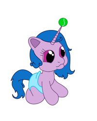 Size: 800x1000 | Tagged: artist needed, source needed, safe, imported from derpibooru, izzy moonbow, pony, unicorn, baby, baby pony, ball, blue mane, blue tail, cute, g3.5, g5, g5 to g3.5, generation leap, horn, hornball, izzybetes, my little pony: a new generation, newborn cuties, simple background, solo, tail, tennis ball, transparent background