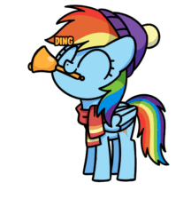 Size: 618x715 | Tagged: safe, artist:sugar morning, edit, editor:maonyman, imported from derpibooru, rainbow dash, pegasus, pony, best gift ever, ^^, adoracreepy, animated, beanie, bell, chibi, clothes, copypasta, creepy, cute, daaaaaaaaaaaw, dancing, dashabetes, english, eyes closed, female, folded wings, full body, g4, gif, hat, hnnng, looking at you, mare, meme, mood whiplash, mouth hold, multicolored hair, multicolored mane, multicolored tail, navy seal copypasta, onomatopoeia, outline, precious, purple hat, rainbow hair, rainbow tail, scarf, shaking, simple background, smiling, solo, stare, staring at you, staring into your soul, sugar morning is trying to murder us, tail, text, transparent background, vulgar, wall of tags, weapons-grade cute, white outline, wings, winter, winter hat
