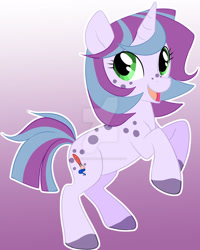 Size: 1024x1283 | Tagged: safe, artist:touchofsnow, imported from derpibooru, oc, oc:freckle sketch, unicorn, smiling, solo