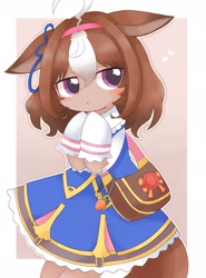 Size: 1519x2048 | Tagged: safe, artist:ginmaruxx, imported from derpibooru, earth pony, pony, anime, clothes, crossover, dress, female, mare, meisho doto, ponified, solo, uma musume pretty derby