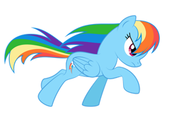 Size: 1280x905 | Tagged: safe, artist:culu-bluebeaver, imported from derpibooru, rainbow dash, pegasus, pony, backwards cutie mark, female, running, simple background, solo, transparent background, vector