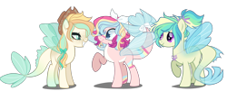 Size: 4500x1809 | Tagged: safe, artist:kyannepopys, imported from derpibooru, oc, oc only, pony, sea pony, base used, female, hat, mare, raised hoof, simple background, smiling, transparent background